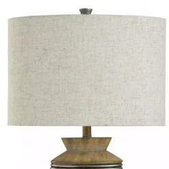 Brushed Gold Ribbed Table Lamp