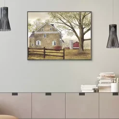 Bucks County Homestead Framed Canvas Art Print