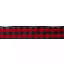 Buffalo Plaid and Burlap Bow Christmas Tree Topper