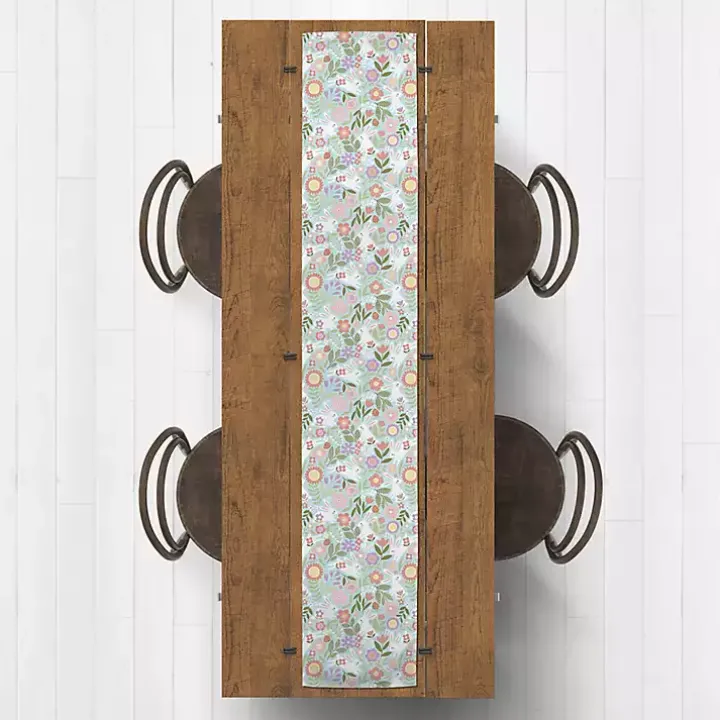 Bunnies and Blossoms Table Runner, 72 in.