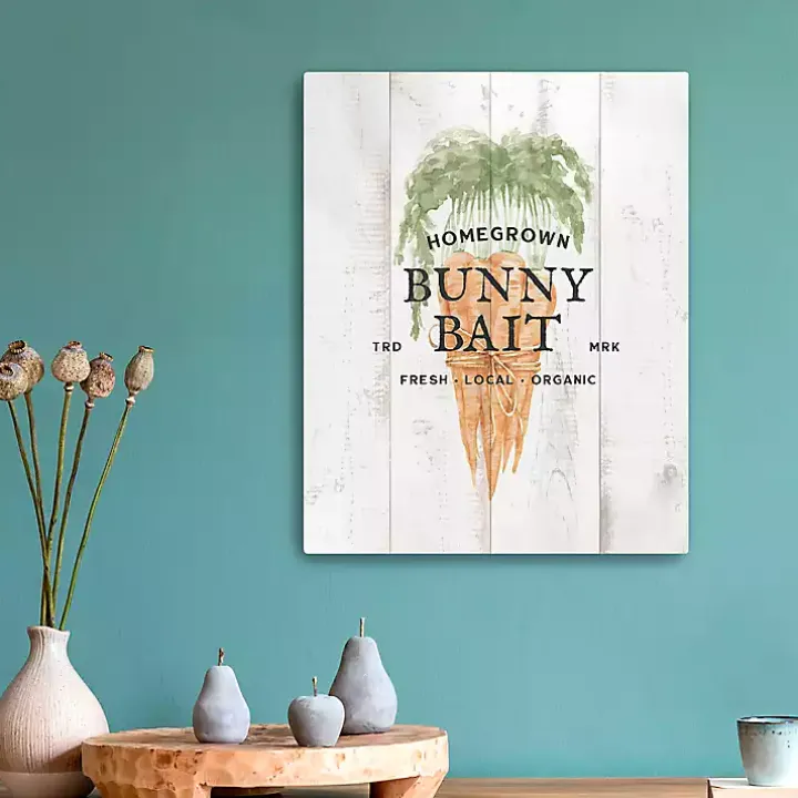 Bunny Bait Carrot Canvas Art Print