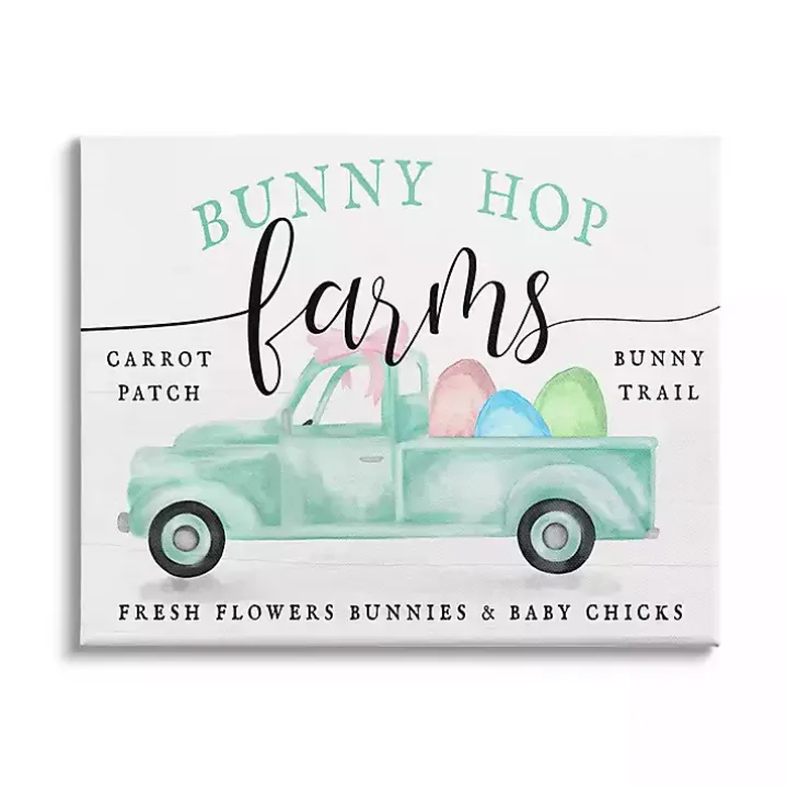 Bunny Hop Farm Framed Easter Wall Art