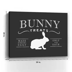Bunny Treats Easter Canvas Art Print