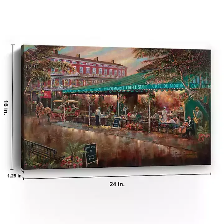Café du Monde Canvas Art Print, 24x16 in.