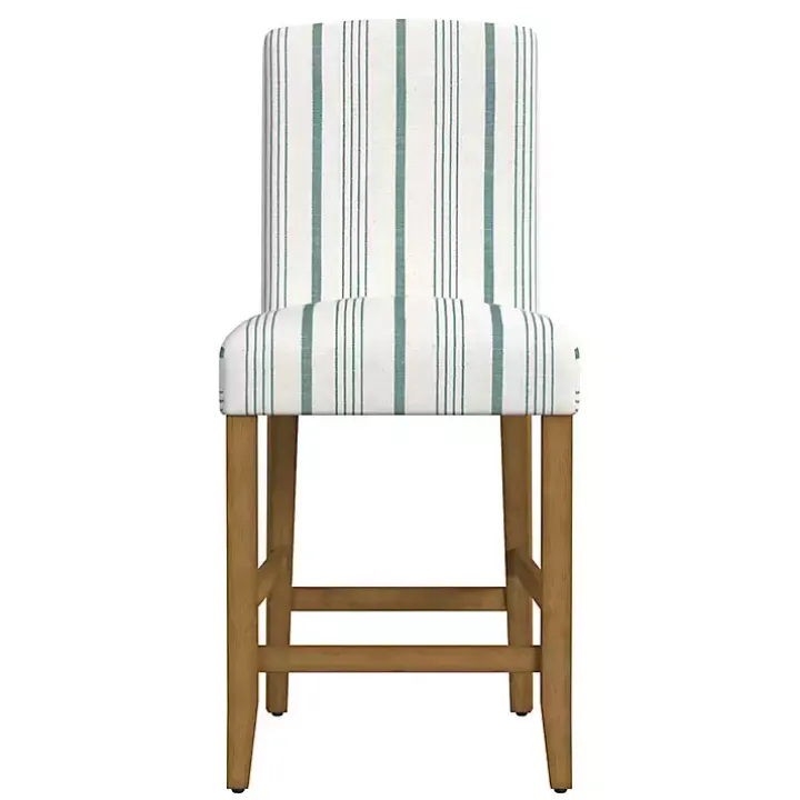 Calypso Striped Upholstered Counter Stool