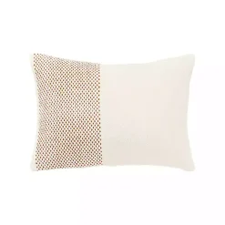 Camel Dotted Colorblock Throw Pillow