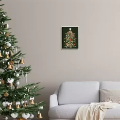Candy Cane Tree Framed Art Print