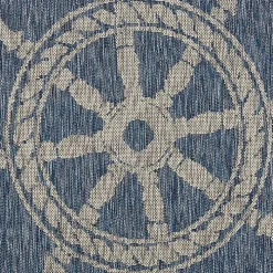 Captiva Nautical Helm Outdoor Area Rug, 7x9