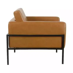 Carmel Vegan Leather Club Accent Chair