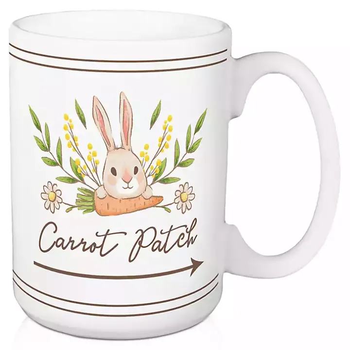 Carrot Patch Easter Mugs, Set of 2