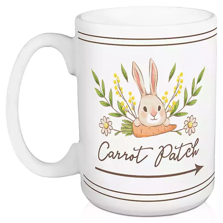Carrot Patch Easter Mugs, Set of 2