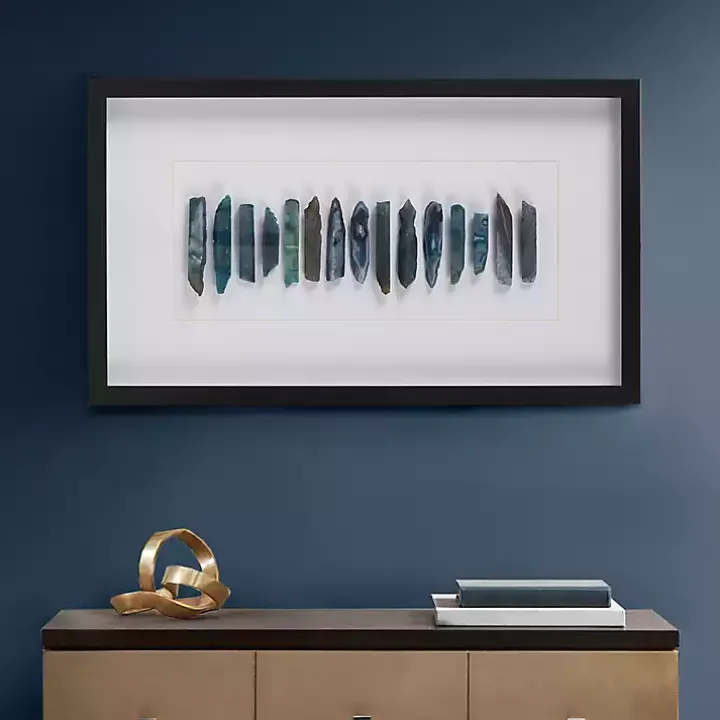 Cerulean Agate Martha Stewart Shadowbox Plaque