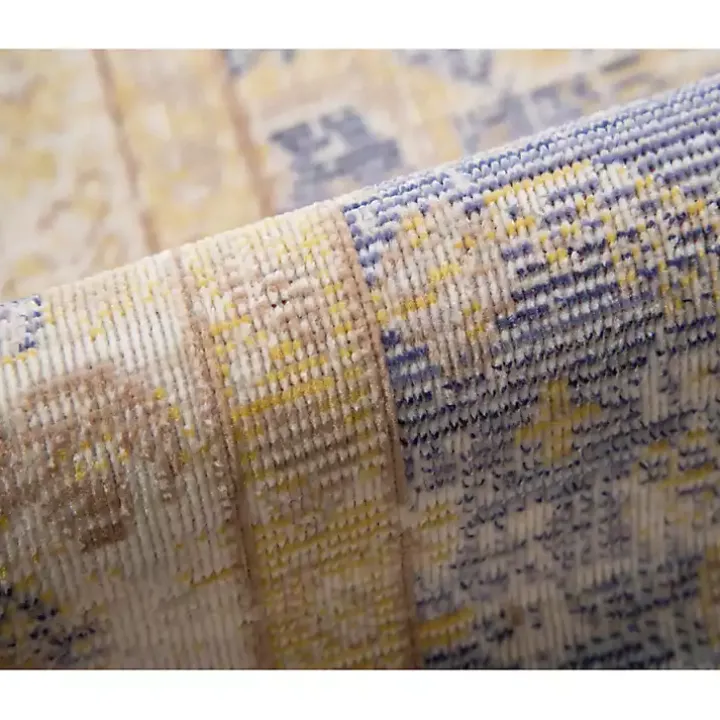 Cerulean Vintage Border Area Rug, 5x7