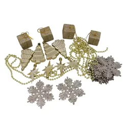 Champagne Gold Shatterproof Christmas Ornament Set