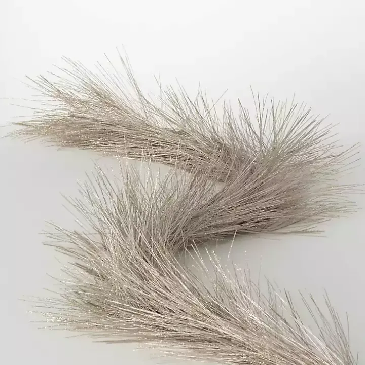 Champagne Sparkle Pine Christmas Garland