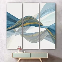 Changing Currents Canvas Art Prints, Set of 3