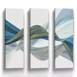 Changing Currents Canvas Art Prints, Set of 3