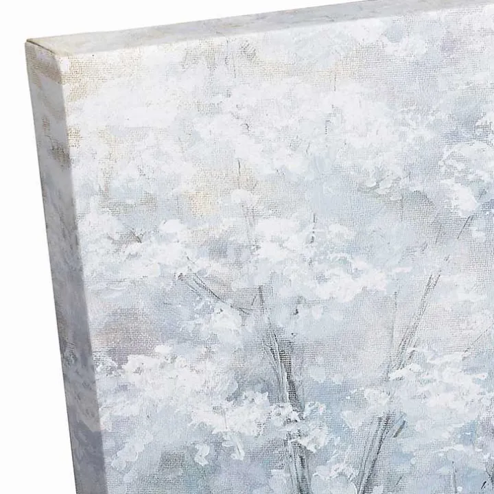 Chapel in a Winter Forest Canvas Art Print