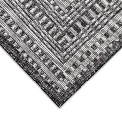 Charcoal Linear Macy Indoor/Outdoor Area Rug, 7x9