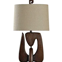 Chestnut Faux Wood Table Lamp