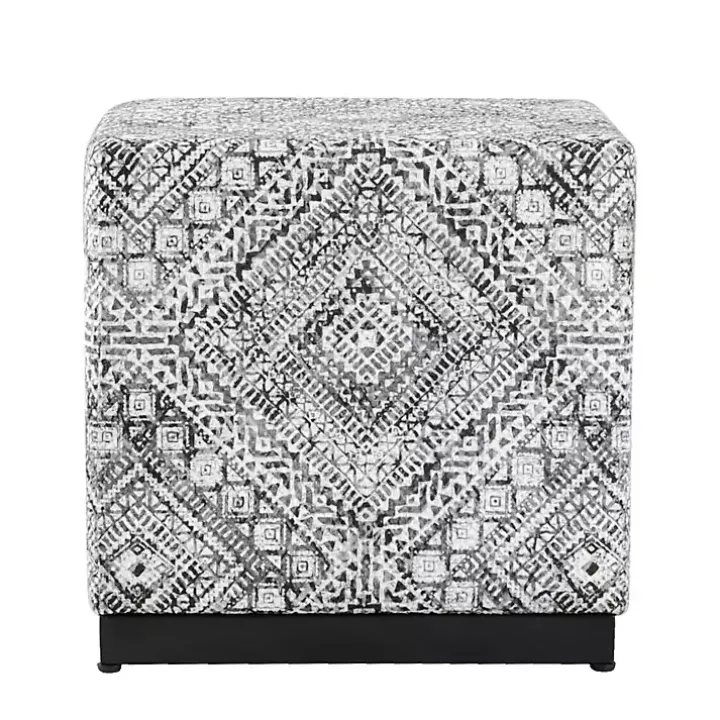 Chinle Velvet Cube Ottoman