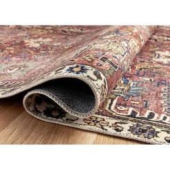 Chris Loves Julia x Loloi Jules Merlot Rug, 5x7