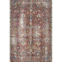 Chris Loves Julia x Loloi Jules Merlot Rug, 7x9