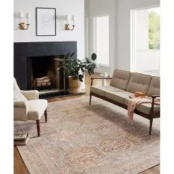 Chris Loves Julia x Loloi Jules Orange Rug, 2x9