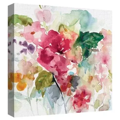 Citrus Floral Punch Canvas Art Print