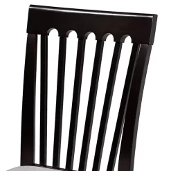 Classic Black Round Wood 5-pc. Dining Set