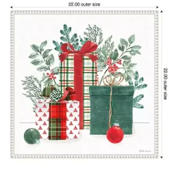 Classic Christmas Gifts Framed Canvas Art Print