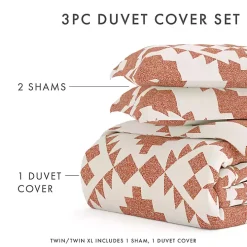 Clay Adobe Diamond 2-pc. Twin Duvet Cover Set