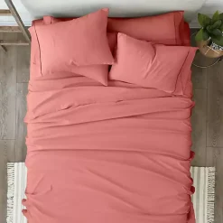 Clay Solid 6-pc. Queen Sheet Set