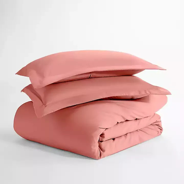 Clay Solid 3-pc. Twin Duvet Cover Set