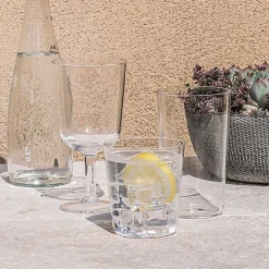 Clear Classic Tall Tumbler Glasses, Set of 6