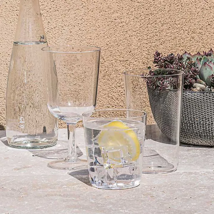 Clear Classic Tall Tumbler Glasses, Set of 6