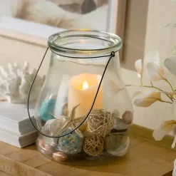 Clear Glass Lantern, 10.5 in.