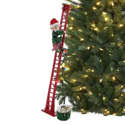 Climbing Elf Christmas Carols Pre-Lit Decoration
