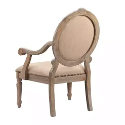 Coley Beige Linen Armchair