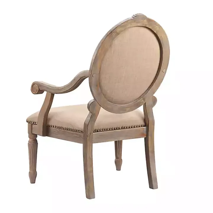 Coley Beige Linen Armchair