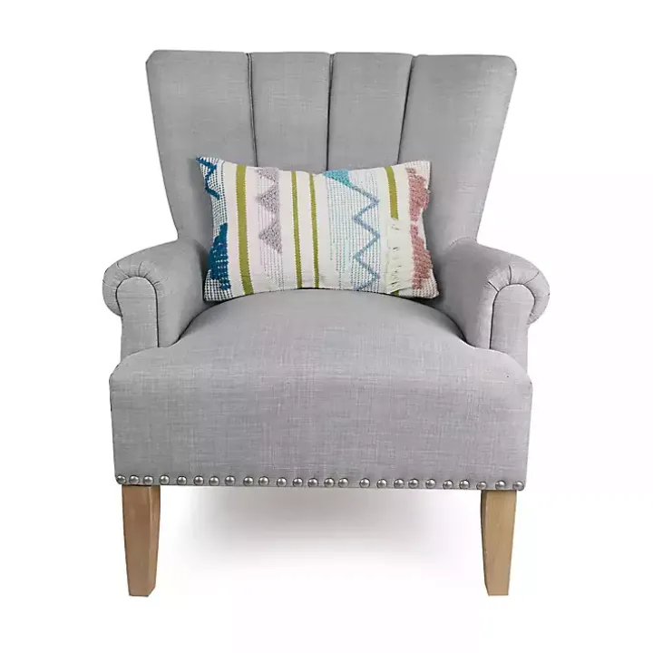 Colorful Asymmetrical Stripe Lumbar Pillow