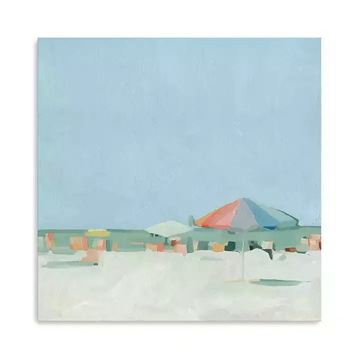 Colorful Beach Summer Pallete Canvas Art Print