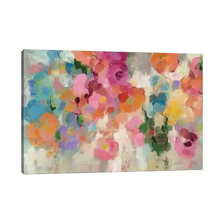 Colorful Garden I Giclee Canvas Art Print, 48x32