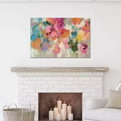 Colorful Garden I Giclee Canvas Art Print, 48x32