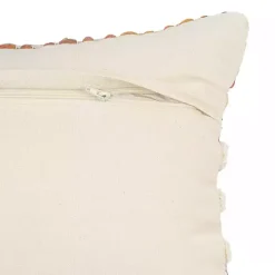 Colorful Stripes Textured Handwoven Lumbar Pillow