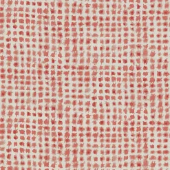 Coral Checkered Outdoor Pillows, Set of 2