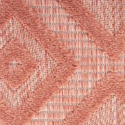 Coral Orange Diamond Indoor/Outdoor Area Rug, 4x6
