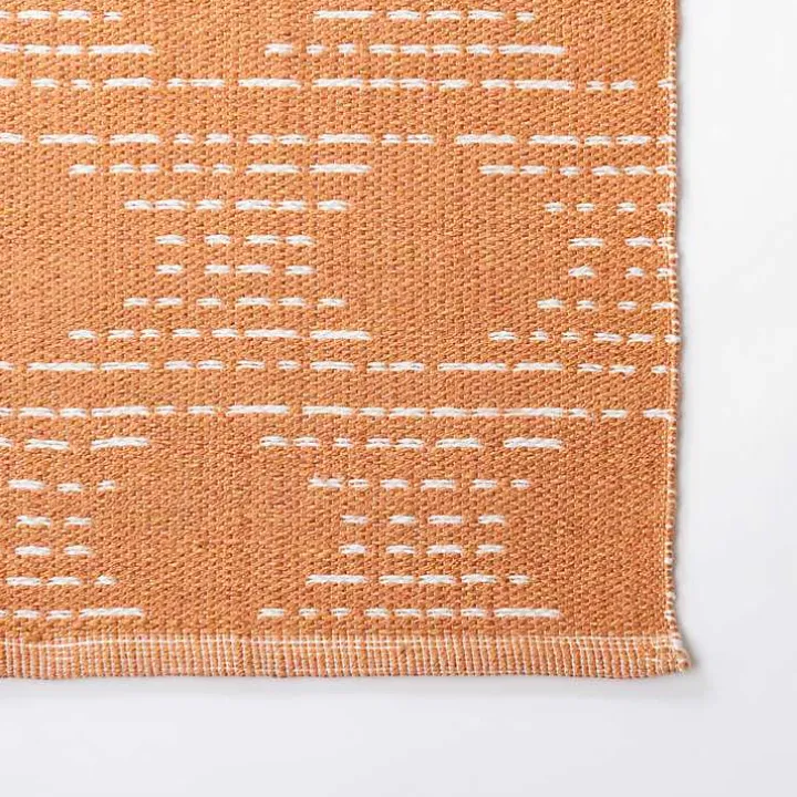 Coral Shibori Outdoor Area Rug, 5x7