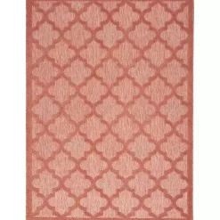 Coral Trellis Indoor/Outdoor Area Rug, 6x9