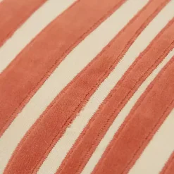 Coral Velvet Wave Lumbar Pillow